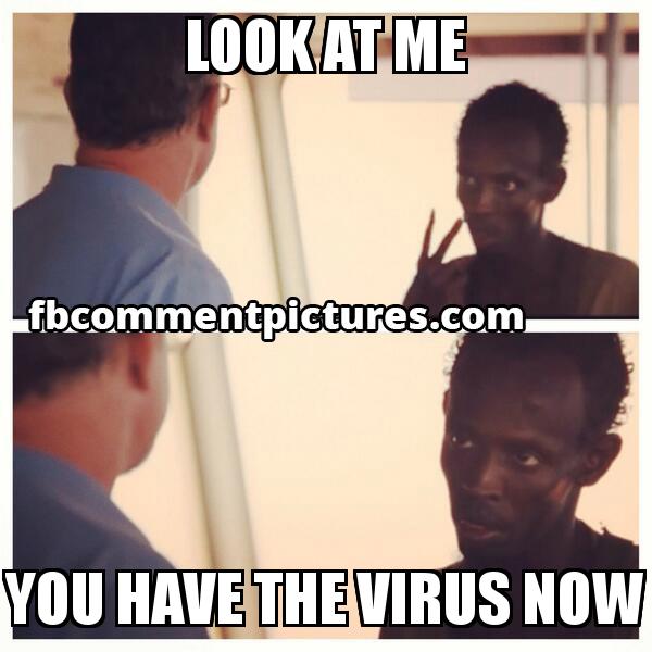 Look at Me I am the Captain Now - Captain Philips with the caption Look at me You have the virus now